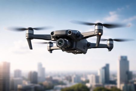 drone-vol-ciel-batiments-urbains