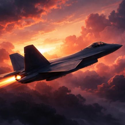 avion-chasse-ciel-coucher-soleil