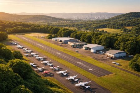aerodrome-avions-verdure-collines-urbain