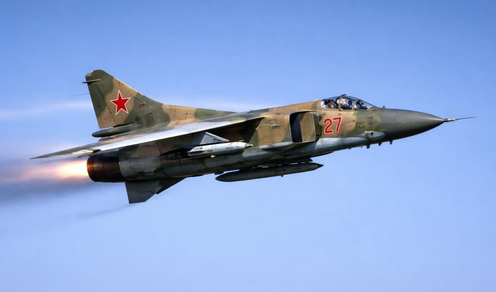 mig-23-vol-ciel-bleu-trace