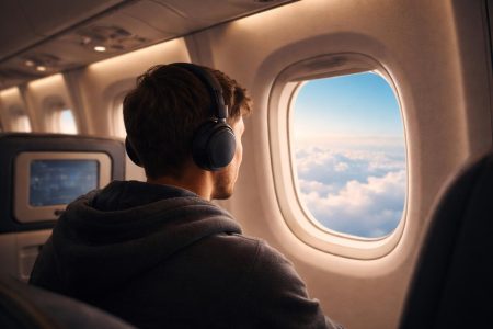 passager-avion-ecouteurs-hublot-nuages