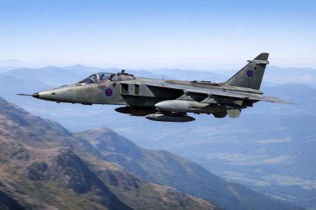 avion-jaguar-vol-montagnes-ciel-bleu